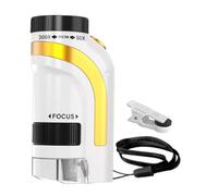 Microscopio Portatile per Bambini - Microscopi Tascabili con Ingrandimento 50x-300x | Microscopio Digitale Portatile Illuminato a LED per Bambini, Esplorazione Scientifica e Avventure all'Aperto
