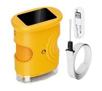 Microscopio portatile per - Giocattolo sperimentale ricaricabile ingrandimento 1000X digitale con schermo da 5 cm | Microscopio Ragazze Scuola Casa Laboratorio Scienza Esplorazione Scoperta