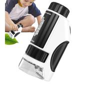 Microscopio portatile per,Microscopio tascabile per, Microscopio prescolare 60x a 120x per principianti, esperimenti scientifici per il, Kit scientifici educativi per l'osservazione microbiologi