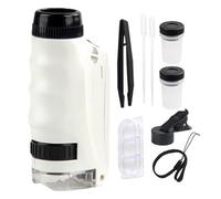 Microscopio Portatile per - Visualizzatore di Scienza Della Luce LED, Strumento Di Ingrandimento Educativo Portatile | Microscopio 250x per Scuole A Casa Esplorazione Giocattoli Esperienc