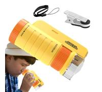 Microscopio portatile tascabile, microscopio portatile per bambini | Microscopio scientifico per studenti a LED regolabile per l'educazione dei