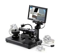 Microscopio, schermo LCD da 7 pollici, supporto ad anello rotante a 360° e messa a fuoco regolabile, per osservare le dimensioni della vita del diamante, lettura delle iscrizioni