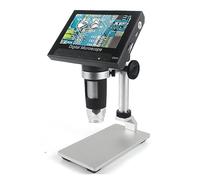 Microscopio, Scopio Digitale 4.3 '' USB 1000X Ingrandimento Elettronico 1080P HD For Saldatura Di Riparazione Con 8 LED(Métal)