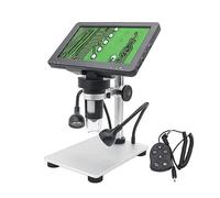 Microscopio, Scopio Digitale A LED 1200X 7 "Display HD Video Riparazione 'orologio Rilevamento A Pelle Industriale Con Base Di Sollevamento In Metallo