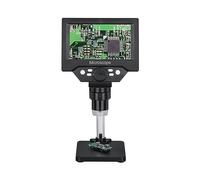 Microscopio, Scopio Elettronico Con Display LCD Da 5, Pollici Scopi Industriali 10 Megapixel Manutenzione Elettronica Digitale Intensità Luminosa 8 LED