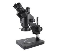 Microscopio, Scopio Stereo Trinoculare Industriale Simul Focal Ingrandimento Digitale Zoom Continuo 7X - 45X For La Saldatura Di Riparazione Del Telefono per studenti, laboratorio scolastico