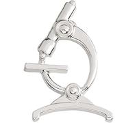 Microscopio Spille Regalo per Medici Laboratorio Spilla Spilla Distintivo Spille e Spille Medico Medico Gioielli Donna Uomo Accessori Argento Clever Fashion