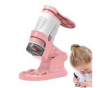 Microscopio STEM - Miniscopio educativo per bambini, microscopio tascabile con zoom 60x-160x | Microscopio a scansione prescolare per studio di laboratorio di osservazione per bambini e adulti