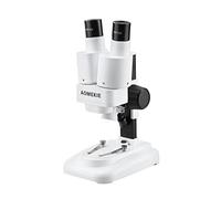 Microscopio stereo industriale illuminato per ispezione PCB Bianco