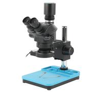 Microscopio stereo per rilevamento laboratorio trinoculare con zoom 3,5X-100X 1080P HDMI USB Videocamera digitale per ispezione saldatura industriale 1080P HDMI VGA TypeC