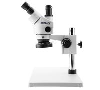 Microscopio stereo trinoculare 3.5X-90X Zoom Oculari WF10X/20mm 100-240 V Microscopio professionale per adulti(bianca)