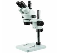 Microscopio Stereo Trinoculare AmScope 3.5X-180X Con Supporto A Colonna