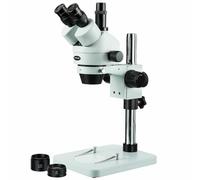 Microscopio Stereo Trinoculare AmScope 3.5X-90X Con Supporto A Colonna