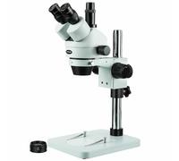 Microscopio Stereo Trinoculare AmScope 7X-90X Con Supporto A Colonna