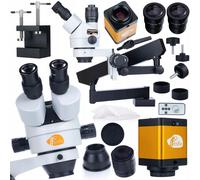 Microscopio stereo trinoculare Neptune Pro MSNP-T-WDMS1 su braccio + telecamera