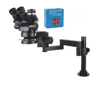 Microscopio stereo trinoculare regolabile a focale simultanea da laboratorio industriale 3,5X-200X + videocamera USB Type-c HDM/I 4K 1080P 12 MP a 48(55MP 4K 2K HDM/I USB)