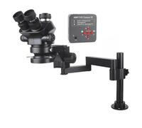 Microscopio stereo trinoculare regolabile a focale simultanea da laboratorio industriale 3,5X-200X + videocamera USB Type-c HDM/I 4K 1080P 12 MP a 48(48MP 2K HDM/I USB)