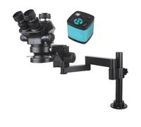 Microscopio stereo trinoculare regolabile a focale simultanea da laboratorio industriale 3,5X-200X + videocamera USB Type-c HDM/I 4K 1080P 12 MP a 48(48MP 4K HDM/I USB)