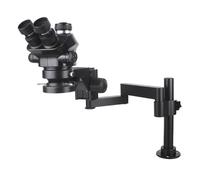 Microscopio stereo trinoculare regolabile a focale simultanea da laboratorio industriale 3,5X-200X + videocamera USB Type-c HDM/I 4K 1080P 12 MP a 48(No camera)