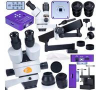 Microscopio stereo trinoculare Rosfix Neptune Pro MSNP-T-WDMS1 su braccio + tele