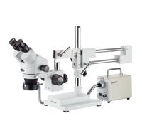 Microscopio Stereo Zoom AmScope 7X-45X Con Luce Anulare A Fibra Ottica LED