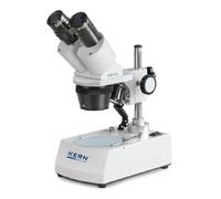 Microscopio Stereoscopico [Kern Ose 410] Il Piccolo Robuste per Scuola, luogo di formazione e officina, Tubo: binoculare, Oculare: WF 10 X Ø20 mm, campo visivo: Ø mm, obiettivo: 1 X/3 X, Stativo: Colonna