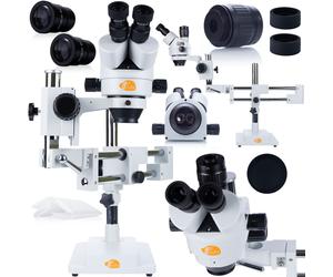 Microscopio stereoscopico trinoculare Rosfix Jupiter Pro MSJP-T-SDMS1 su support