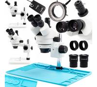 Microscopio stereoscopico trinoculare Techrebal 10HT 7X - 45X con base in metall