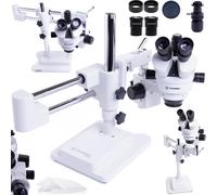 Microscopio stereoscopico trinoculare TECHREBAL 10HW - Bianco SZM7045T-STL2