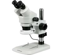 Microscopio stereoscopio con zoom 7X-45X, 64 luci a LED, supporto a colonna, per dissezione