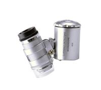 Microscopio tascabile 60x, ingrandimento 60x, con luce LED, tascabile, per gioiellieri, lettura, gioielli, monete
