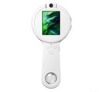 Microscopio tascabile a LED con 16 luci, per ispezione delle monete, colore | Doppia lente girevole, 16 LED regolabili, luce bicolore, visione chiara, strumento di riparazione elettronica