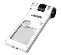 Microscopio tascabile per bambini - Lente di ingrandimento illuminata a mano e 7x6,5x11 cm | Microscopio portatile con zoom 10x-80x | Microscopi Đe tasca per bambini e studenti, icroscopio portatile