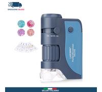 Microscopio Tascabile per Bambini Mini Microscopio Portatile 60X-120X