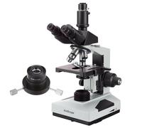 Microscopio Trinoculare Compatto AmScope 40X-2000X Con Campo Scuro