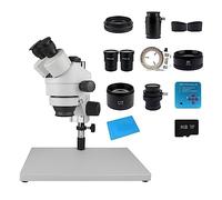 Microscopio Trinoculare Stereo Con Zoom Continuo 3,5X-90X Con Fotocamera For Microscopio Digitale Con Obiettivo Ausiliario Facile Da Usare(3.5X-90X 38mp-01)