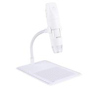 Microscopio USB per Telefono 2.0m 50-1000x Bianco Portatile | Wifi Digitale 1920x1080p, Plastico, Facile da Usare, per Biologia, Pelle e Chioma