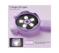 Microscopio Video Digitale Portatile con Lente D'Ingrandimento IPS da 2,8", 2.0MP, Ingrandimento 500X e 15 LED per La Riparazione di PCB, Colore Rosa