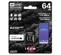 microSD IRDM by GoodRAM 64GB UHS I U3 A2 + adapter - GR-M2AA-0640R12