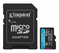 Kingston Canvas Go Plus microSDXC Scheda Di Memoria Gen4 200MB/s A2 U3 V30 512GB Adattatore Incluso-SDCG4/512GB
