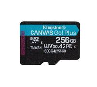 MicroSD Kingston Canvas Go Plus 256 GB UHS-I U3 V30 A2 200 MB/s 160 MB/s