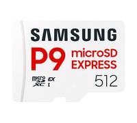 Samsung Memorie P9 Express Scheda MicroSD, Compatibile con Nintendo Switch 2 da 512 GB, UHS-I U3, Fino a 800 MB/s