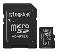 MicroSD XC Kingston 256GB Gen3 150MB/s A1 Card + adattatore