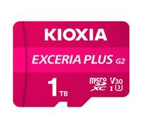 MicroSDXC 1TB Kioxia EXCERIA PLUS G2 UHS-I Class 10 U3 V30 Rosso con Adattatore SD
