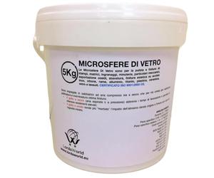 Microsfere di Vetro Abrasivo 5Kg, 40-70 Micron - Sabbia per sabbiatrice, Durezza Mohs 6-7, Riutilizzabile 6-7 Volte, per Sabbiatura, Sverniciatura e Finitura - LordsWorld