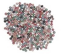 Microsfere per grandi buchi, Perline di legno distanziatrici for la creazione di gioielli, 6 mm, 300 pezzi