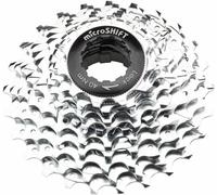 MicroShift G10 Cassetta Pignoni - 10 Velocità 11-25t Argento Cromato Con Ragno