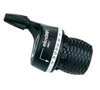 Microshift MTB Twist Shifter, Right, Shimano 7 speed black, MS25-7R