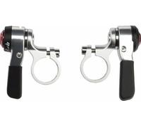 microSHIFT Pollice Cambio Set 9-Speed Doppio/Tripla Shimano Compatibile Argento