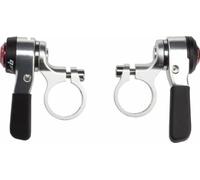 microSHIFT Pollice Cambio Set 9-Speed Doppio/Tripla Shimano Compatibile Argento